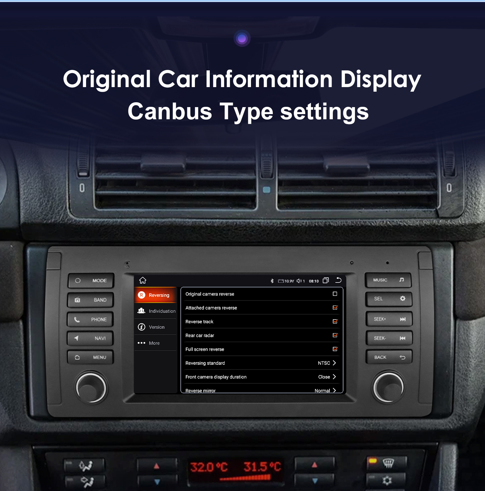 Cross-Border 7inch Suitable for Bmw E39 Android Large Screen Navigation Interconnection Mp5 Reversing Image Car Navigator Gps