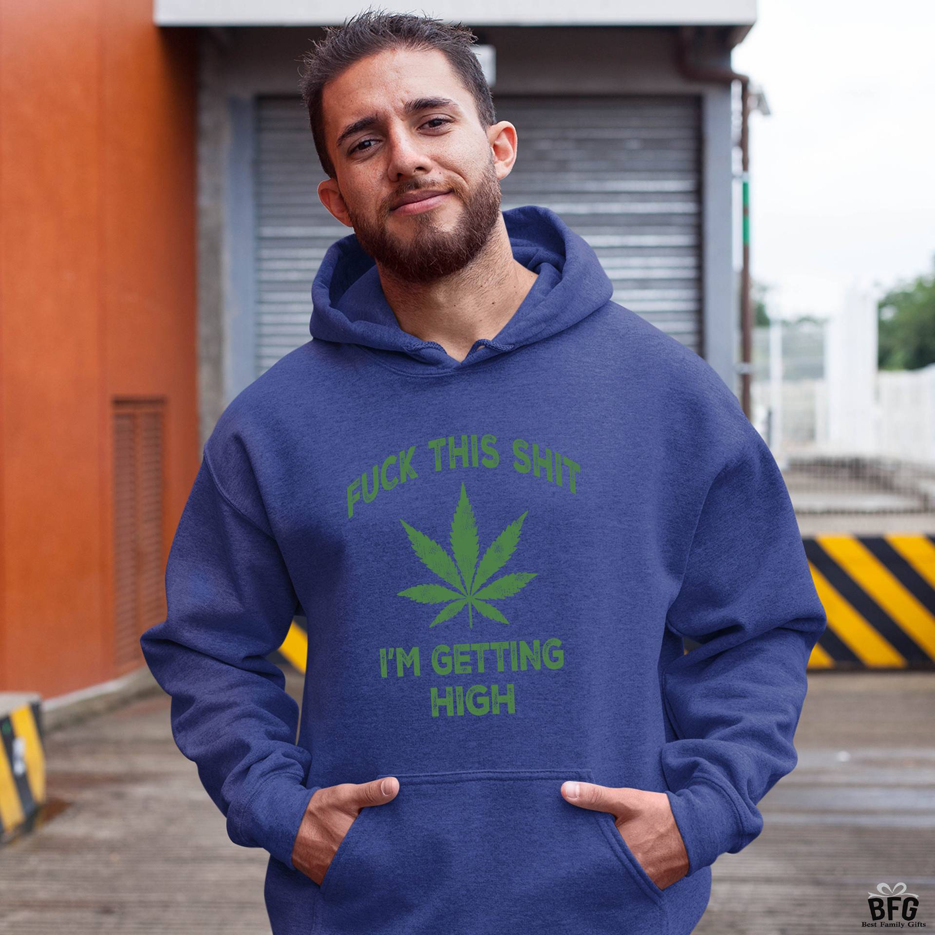 Hooded Neckline Warm Function Loose Fit Type Leaf, Letter Pattern Wholesale Men's Casual Leaf Letter Long Sleeve Printing Men's Hoodies