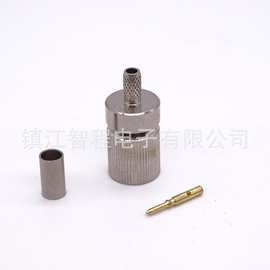 射频同轴连接器 L9-J-1.5 L9公头连接器压接RG316/RG174等电缆