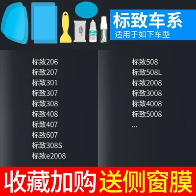 Glass Film for Rainy Days, Rearview mirror rainproof sticker - special-for-peugeot-5-piece-pack-remark-model-year