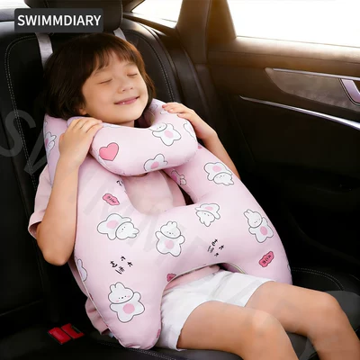 guard – Seat belt shoulder pad - rabbit-baby-neck-pillow-with-removable-and-washable-liner-pure-cotton-fabricbreathable-style