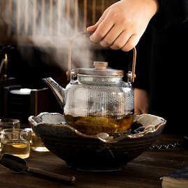 围炉煮茶一套烤茶烤红薯日式电陶炉室内家用茶壶煮茶器煮茶炉套装