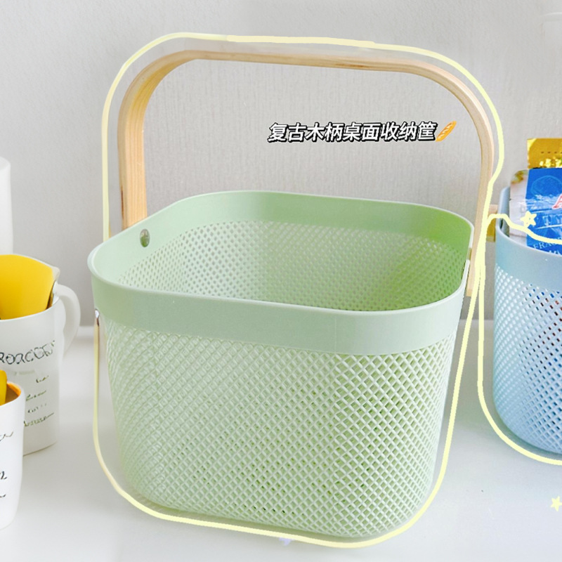 Cesta de almacenamiento, cesta portátil para frutas, aperitivos y artículos diversos para el hogar, almacenamiento de cocina, cesta para artículos de tocador, cesta de regalo, cesta de compras