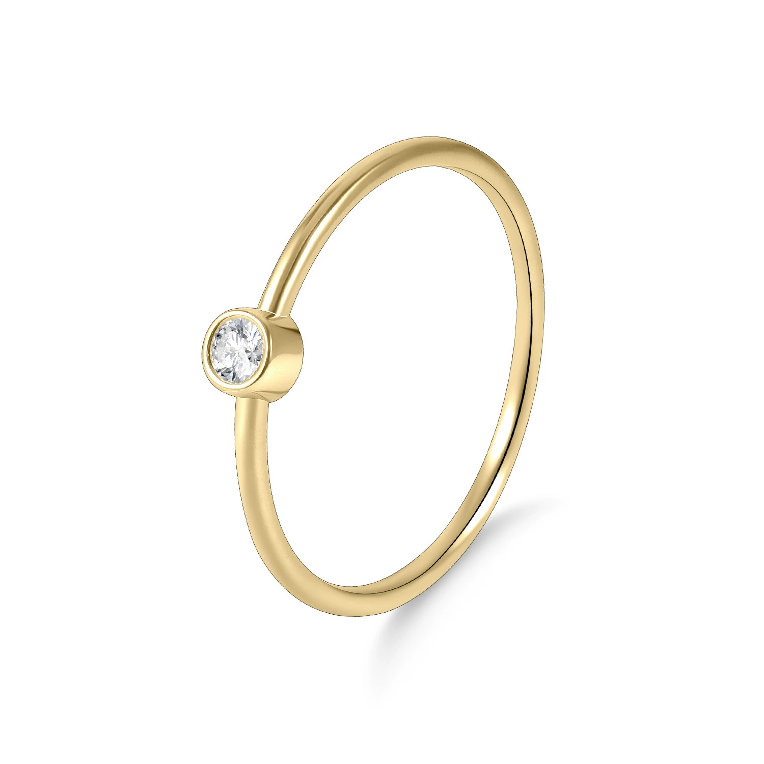 Ins минималистская лаборатория искусственное культивирование бриллиантовых одиночных бриллиантовых колец позолоченная ниша высокого уровня кольцо кольцо для женщин