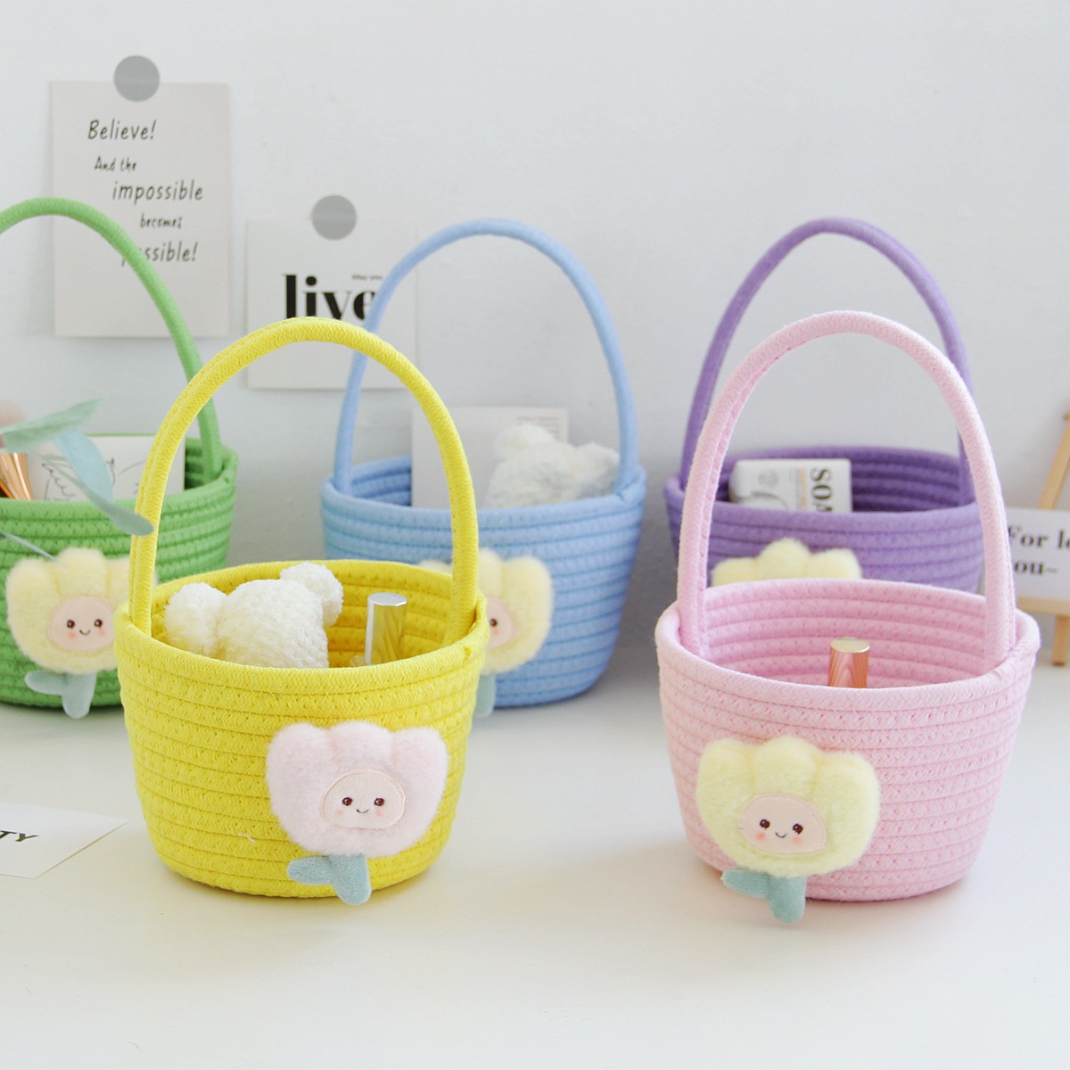 Children's small handheld woven gift box