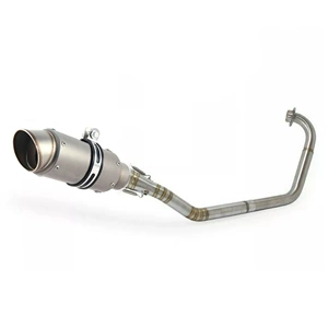 Yamaha R15 V2 Mt15 Mt125 motosiklet səsboğucu sistemi, tam paslanmayan polad