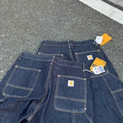 Kaha Logging Workwear-Style Washed Denim Jeans for Men and Women, Couple's Matching Straight-Leg Trendy Brand Stylish Pants