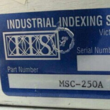 MSC-250A  INDUSTRIAL INDEXING SYSTEMS