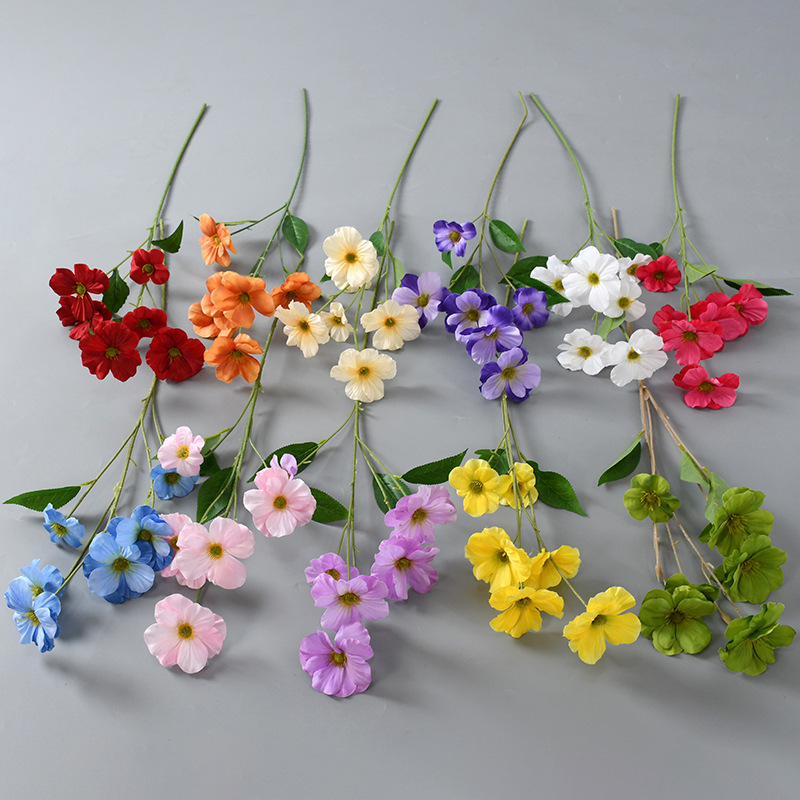 Artificial Flowers with 6 Heads of Butterfly Flowers, Floral Arrangements for Wedding Hotel Decoration, Cross-Border Artificial Flowers, Peonies, Sunflowers Artificial Flowers with 6 Heads of Butterfly Flowers, Floral Arrangements for Wedding Hotel Decoration, Cross-Border Artificial Flowers, Peonies, Sunflowers