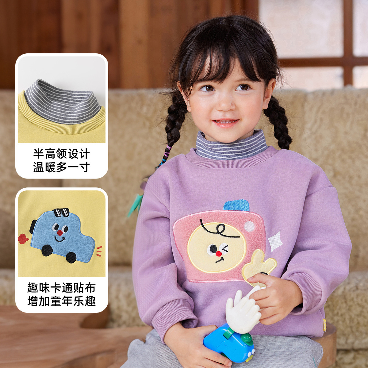 【Fashion Style】Dudu's Baby Winter Sweat Suit Set for Girls and Boys - New Thicker Pants for Infants and Toddlers