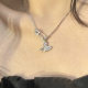 Pin Saturn necklace female ins trendy cool hot girl clavicle chain student light luxury niche design high-end birthday gift