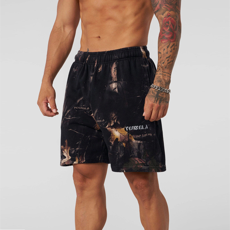 Men's Sports Pants Fitness Loose Shorts High Street Running Basketball Outdoor Sports Jogging Shorts Unisex Casual Pants