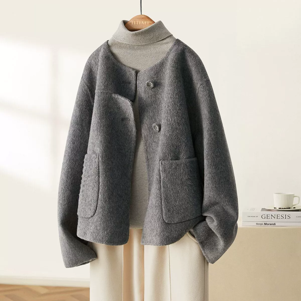 Winter woolen coat, Chanel style, 2024 years