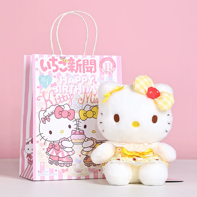 Плюшевая игрушка (Hello Kitty) 10–30 см, лицензированная коллекционная кукла, варианты подарочных пакетов
