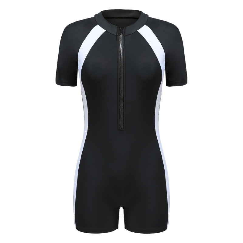 Deportes traje de baño de las mujeres ins profesional conservador de una pieza de manga larga protección solar traje de baño de las mujeres al por mayor ropa de mujer de primavera caliente