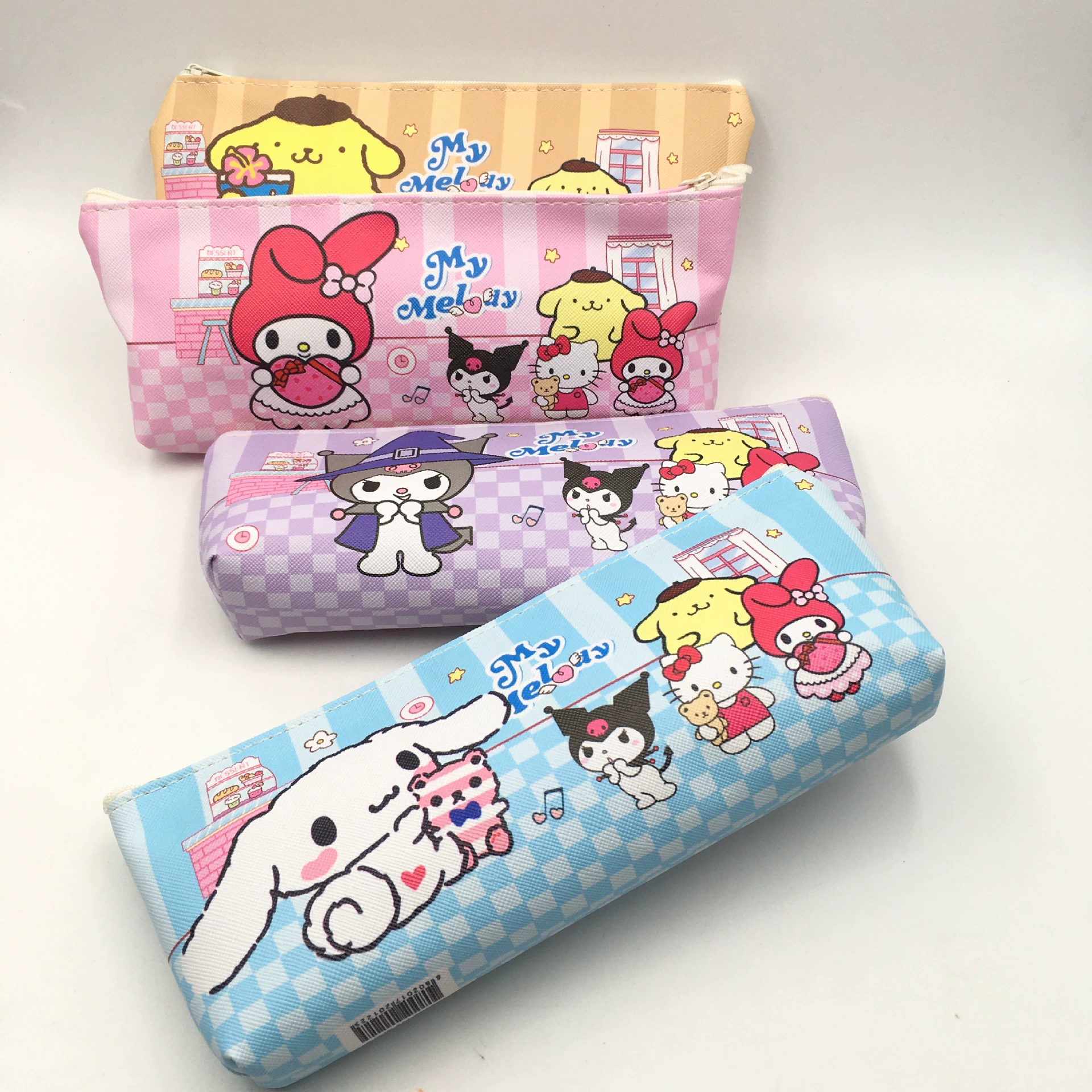 Набор Sanrio Family: сумка-ручка Kuromi Pudding Jade Gui Dog Melatti Big Ear Dog Cat Зипер сумка для хранения
