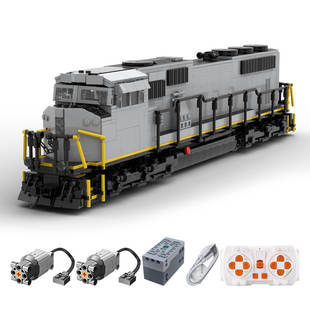 Building Blocks Cross-Border Moc-146897 Tfm-Sd70Mac Remote Control Train Small Particles 2064 Particles/Movement