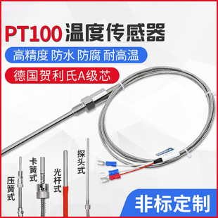 PT100 Temperature Sensor Probe High Precision Waterproof Anticorrosive Heraeus Class A Core Platinum Thermal Resistance Set