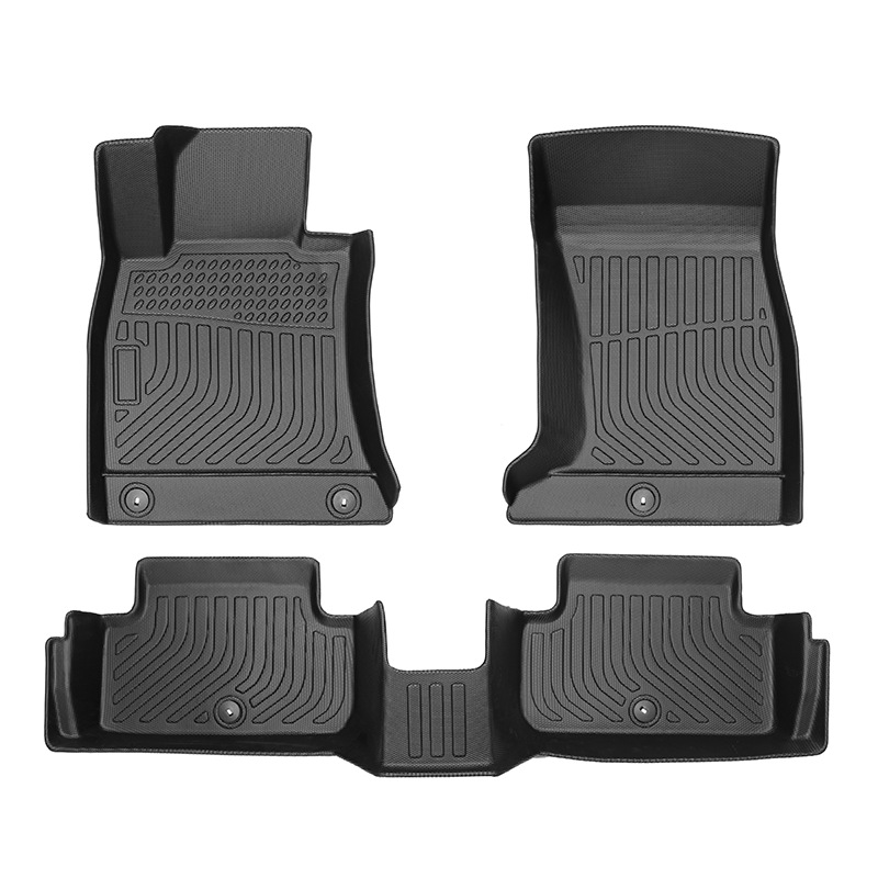 Europa para Genesis G70AWD 2019 - 2024 Combustible 3D todo el tiempo TPE almohadilla de pie de automóvil