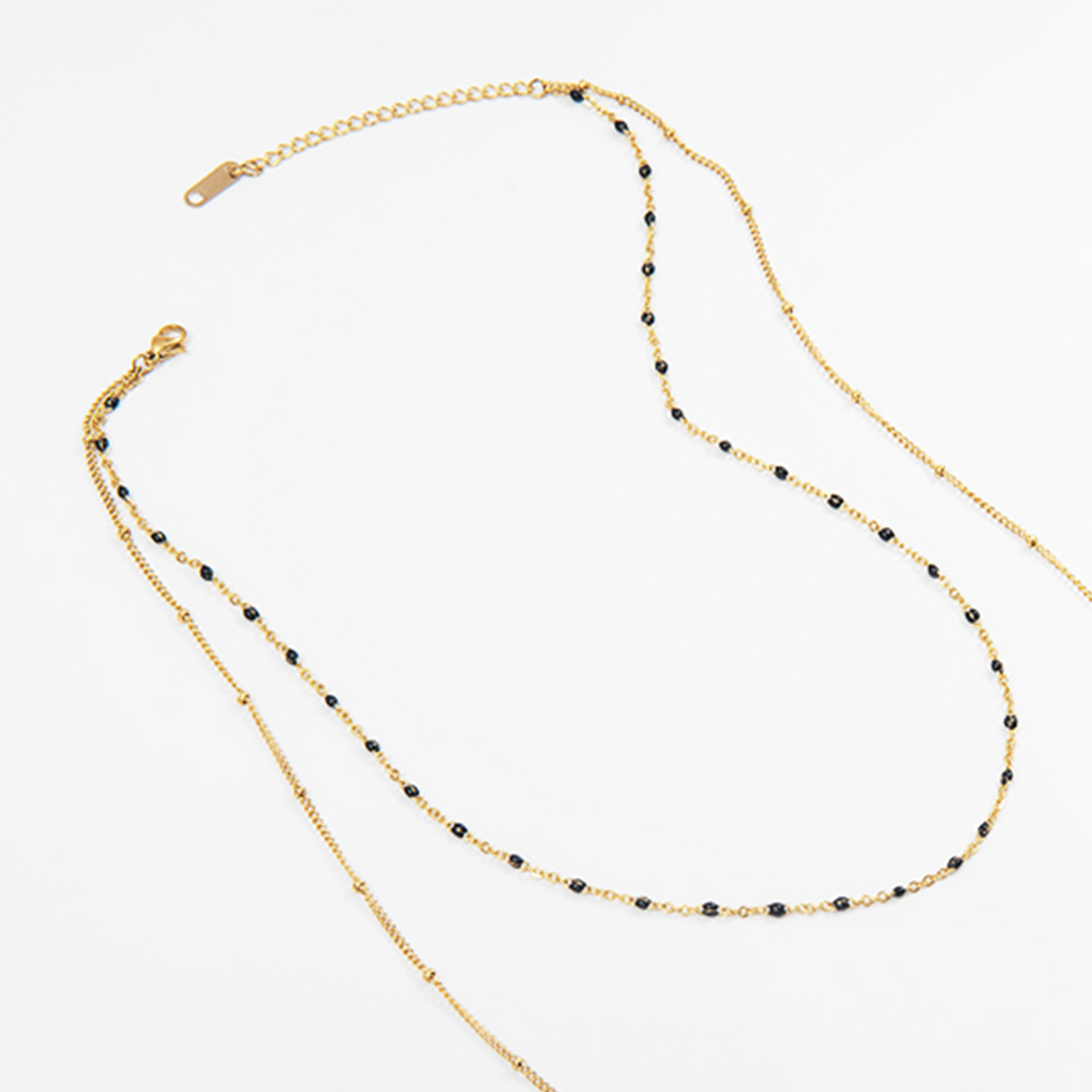 Oil Dripping Multi-layered Necklace Stainless Steel Necklace Wholesale display picture 3