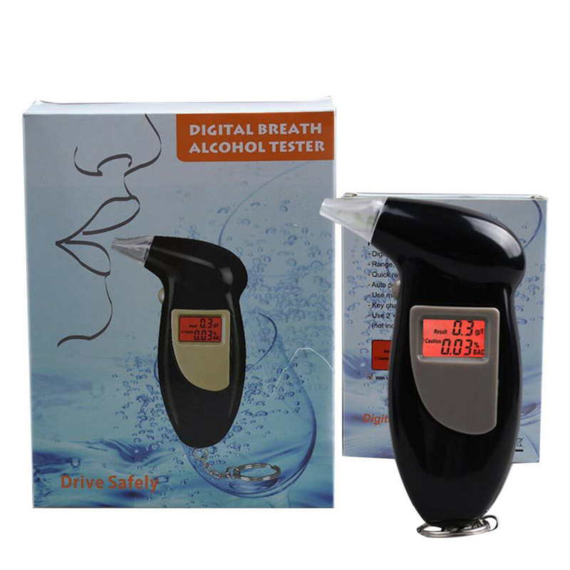 车载酒精测试仪车用吹气式数字显示检测仪便携式酒驾呼气家用仪器
