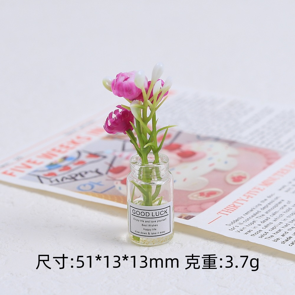 입체적인 야광 꽃병 - 작은 보라색