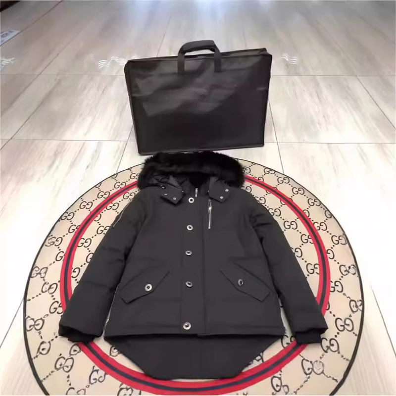 Putian High Version Canadian Fox Fur Gold and Silver Scissors Down Jacket 05 Female 06 Male Couple Warm Jacket