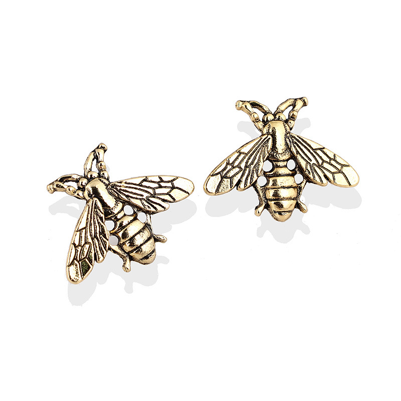 small suit small animal buckle alloy retro bee men's brooch suit pin buckle clothing accessories_voghion.com