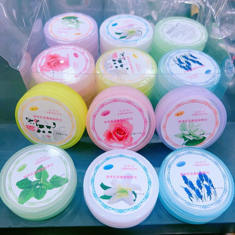 BGve nail polish remover nail polish remover nail polish remover fruit flavor 32 pieces of tear nail polish supplies nail towel