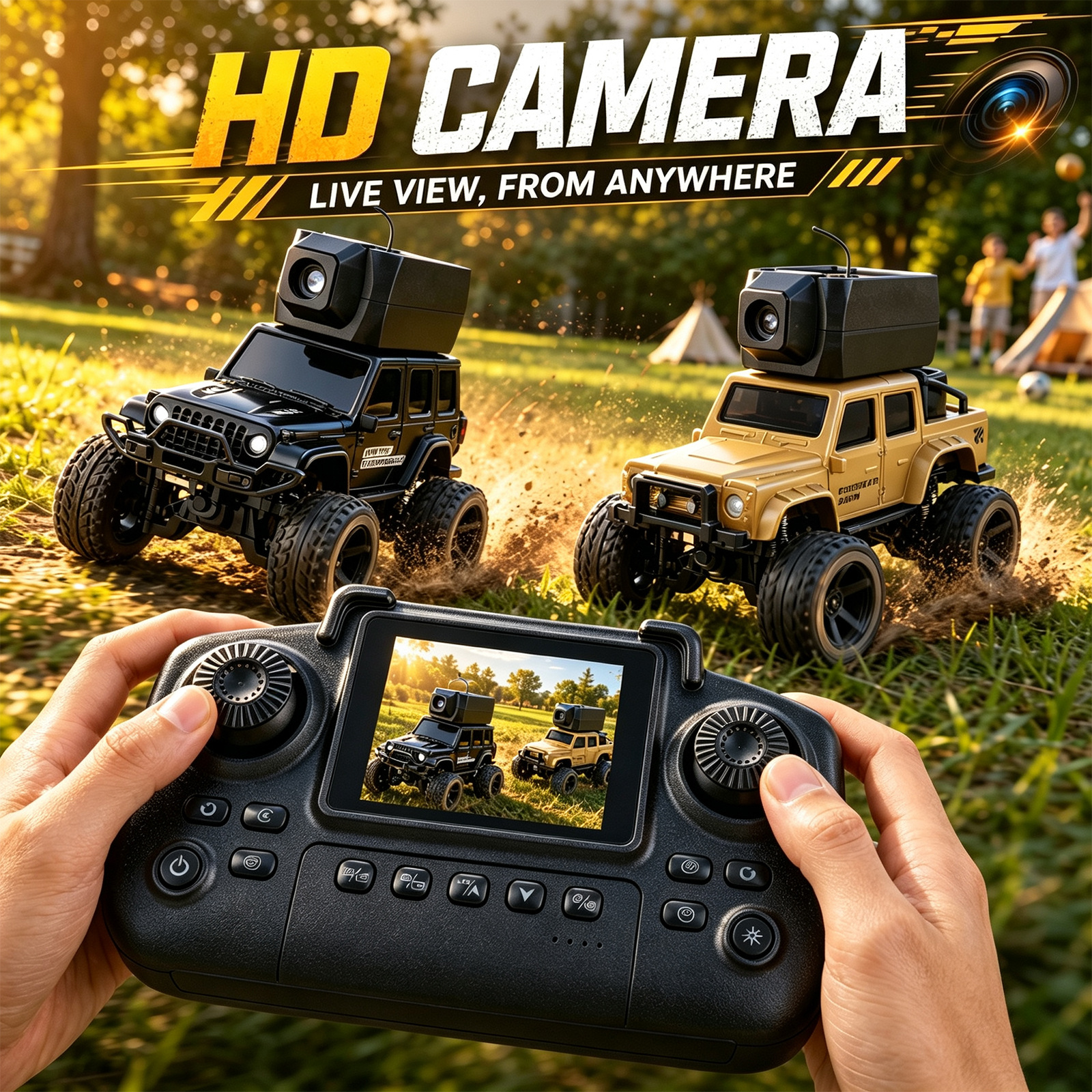1:64 Scale Remote Control Car, Equipped With A High-definition Camera,...