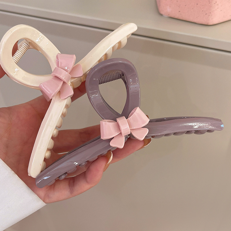 Sweet tea girl ~ 2023 new large grab clip headdress hairpin female back high-grade shark clip