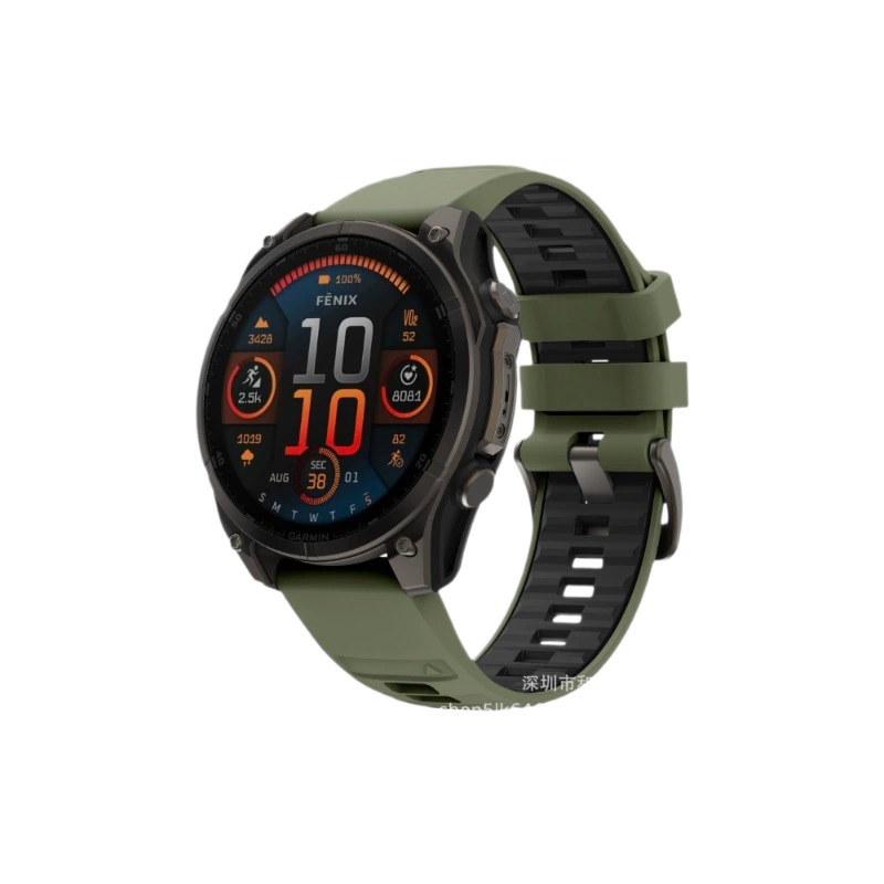 Подходит для Garmin Epix Pro, двухцветный ремешок со стальной пряжкой