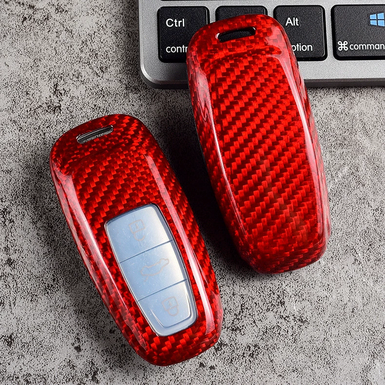 Подходит для Audi Кейс ключа A4L A8L Q5L Q3 Q7 A6L A3 A3 A5 карбон волокно корпус ключа