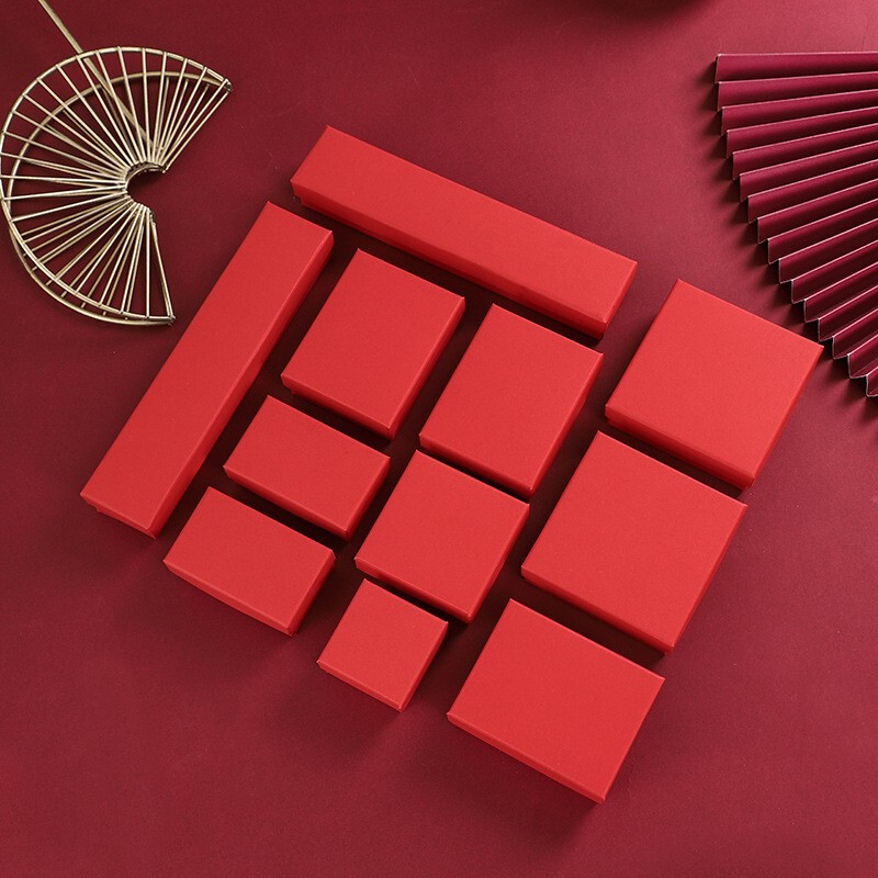 New Big Red Jewelry Packaging Box with Lid and Base, Necklace Box, Direct Sales from the Manufacturer, Wholesale of Jewelry Packaging Boxes with Lid and Base New Big Red Jewelry Packaging Box with Lid and Base, Necklace Box, Direct Sales from the Manufacturer, Wholesale of Jewelry Packaging Boxes with Lid and Base