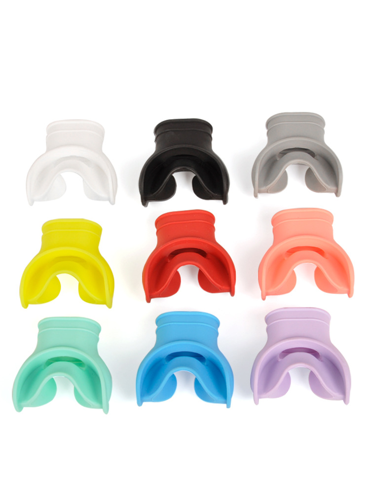 Colorido lengua fregona Boquilla DE BUCEO regulador de respiración universal de silicona snorkel tubo de respiración equipo