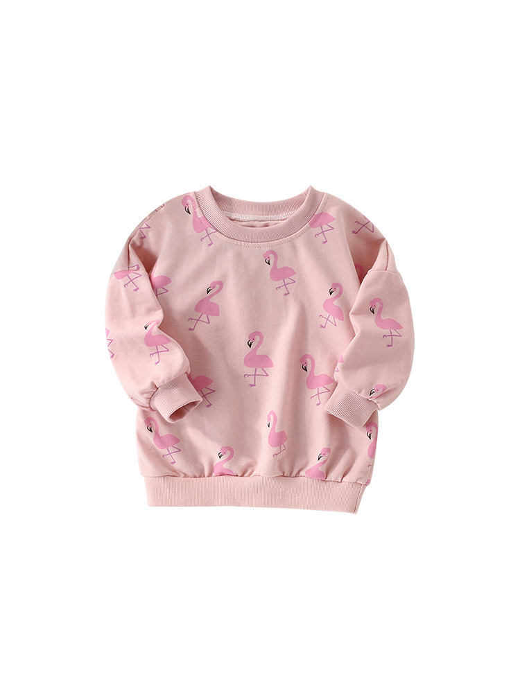 Mawlee niñas suéter de otoño nuevo estilo europeo y americano camisa de cuello redondo casual para niños de manga larga base ropa de niños