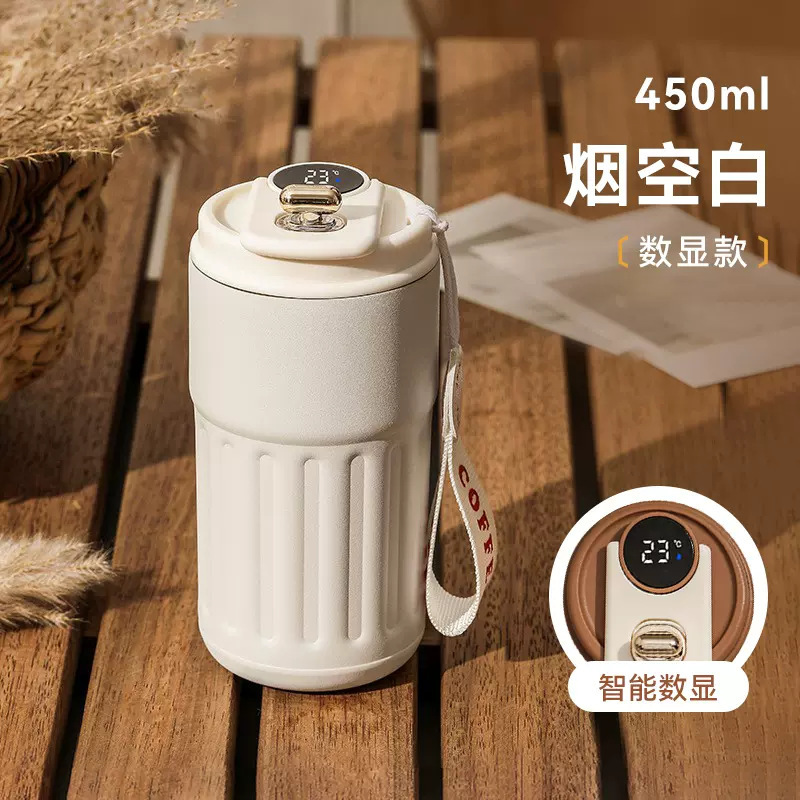 外贸304真空保温杯礼品杯印图不锈钢硅胶咖啡杯家用便携车载水杯|undefined