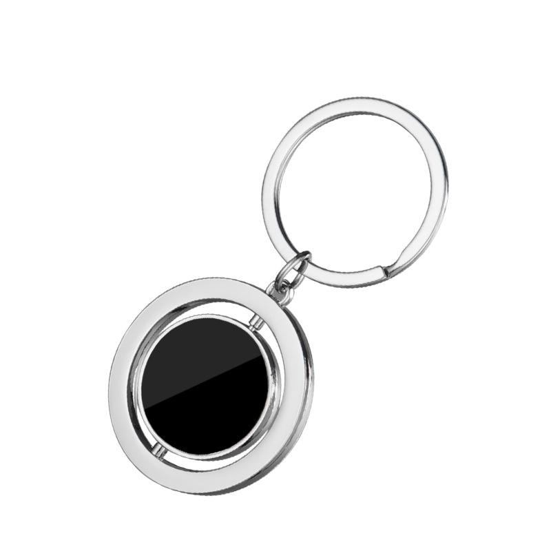 Colgante de llavero en blanco 360 grados de rotación de transporte llavero abertura de botellas regalo de negocio embrión DIY