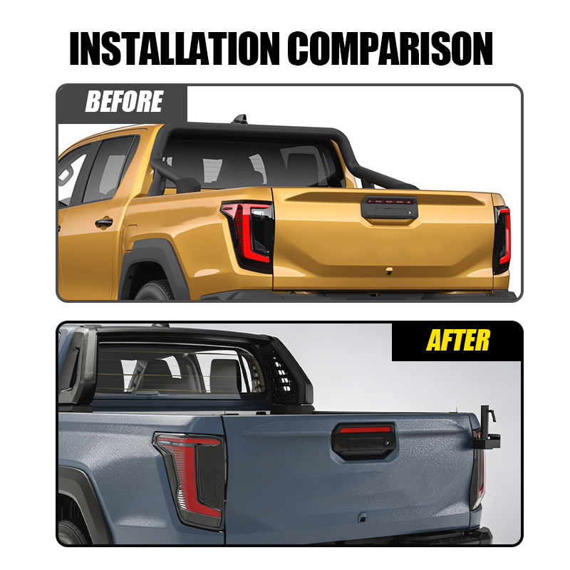 Suitable for 26 Hilux pickup truck, tailgate flagpole mount, antenna bracket, Hilux Roll car accessories