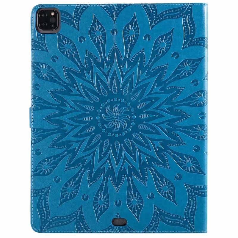 Suitable for iPad Pro 12.9inch Tablet Leather Case Mini5 Sunflower Embossed Pattern Anti-Fall Protective Case T590 Suitable for iPad Pro 12.9inch Tablet Leather Case Mini5 Sunflower Embossed Pattern Anti-Fall Protective Case T590