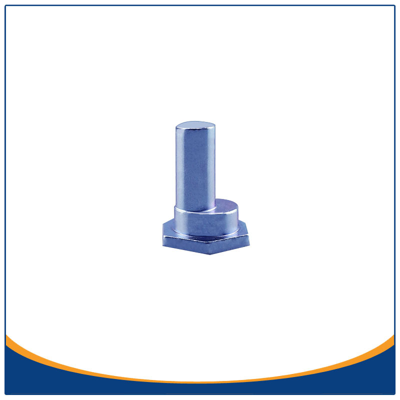 台阶轴广东冷镦厂家批量供应 φ6高强度碳钢镀锌带台阶偏心连接杆