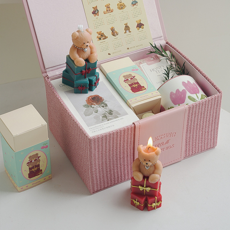 かわいいキャンドルオーナメントクリスマスクリエイティブお土産誕生日ギフトキャンドルクロスボーダーベアアロマセラピーキャンドルカスタマイズ|undefined
