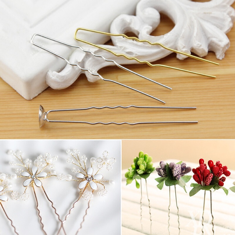 6.5cm small hairpin U-shaped hairpin pin U-shaped clip hairpin handmade diy bridal headdress accessories
