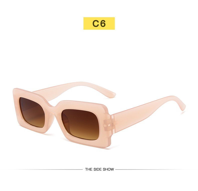 New Fashion Net red sunglasses women Retro Square small frame cross-border sunglasses personalized colorful hip-hop glasses wholesale_voghion.com
