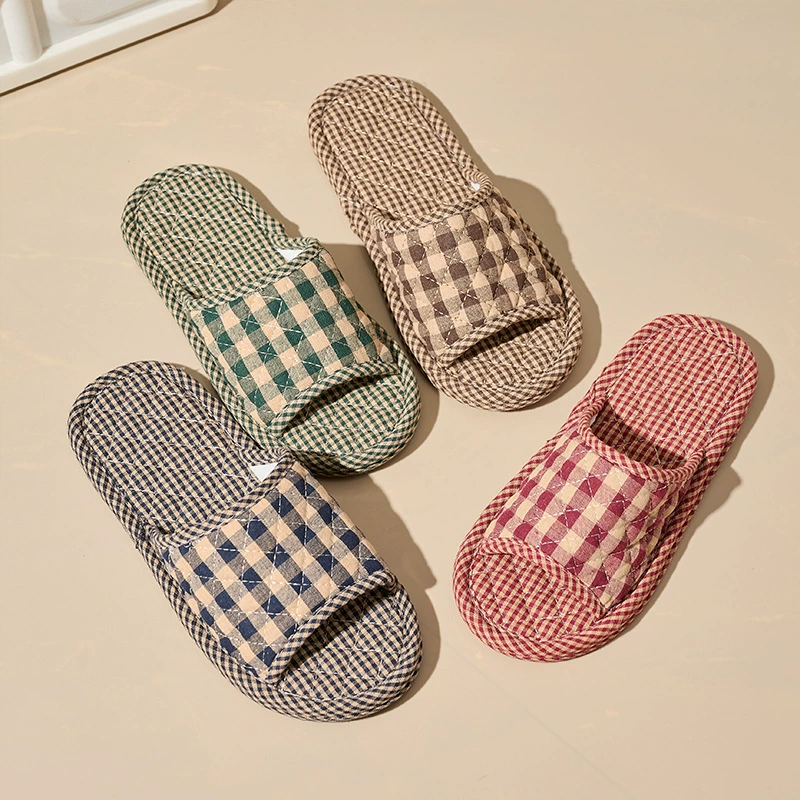 Четыре сезона новые тканые тапочки корейская версия двухслойная утолщенная мягкая подошва