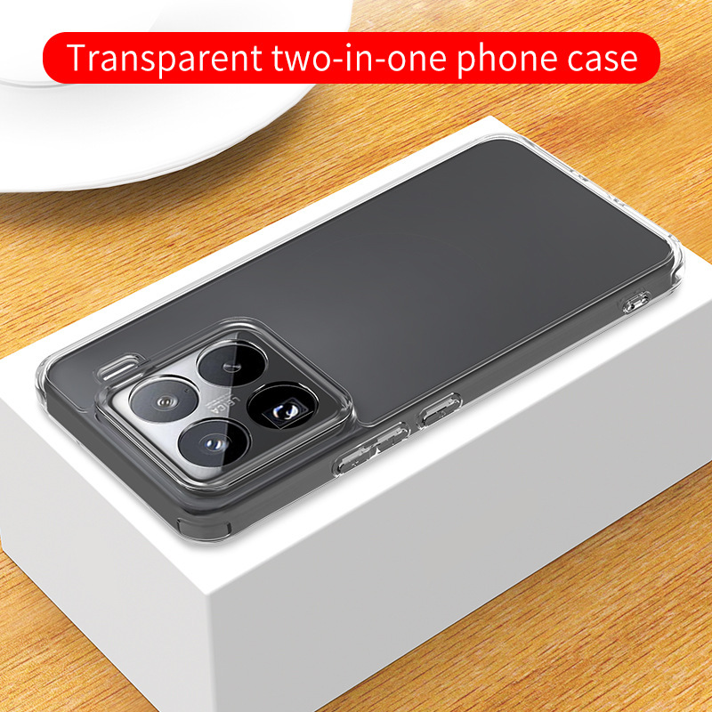 Xiaomi 15T 高透明非黄変保護カバー 14ultra オールインクルーシブ落下防止 PC 透明ツーインワン携帯電話ケースに適しています。|undefined
