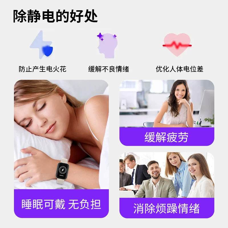 Anti-static wristband, wireless static eliminator, for releasing static electricity from the body in winter, suitable for outdoor activities and household use