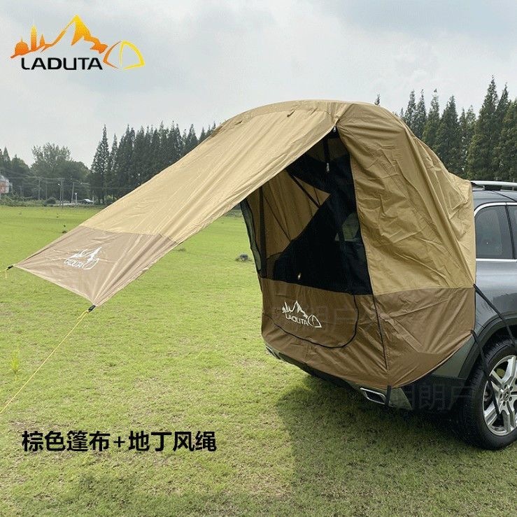 SUV roof tent, car rear tent, self-driving travel, barbecue, camping, car-mounted sunshade, waterproof, mosquito-proof, trunk travel, simple