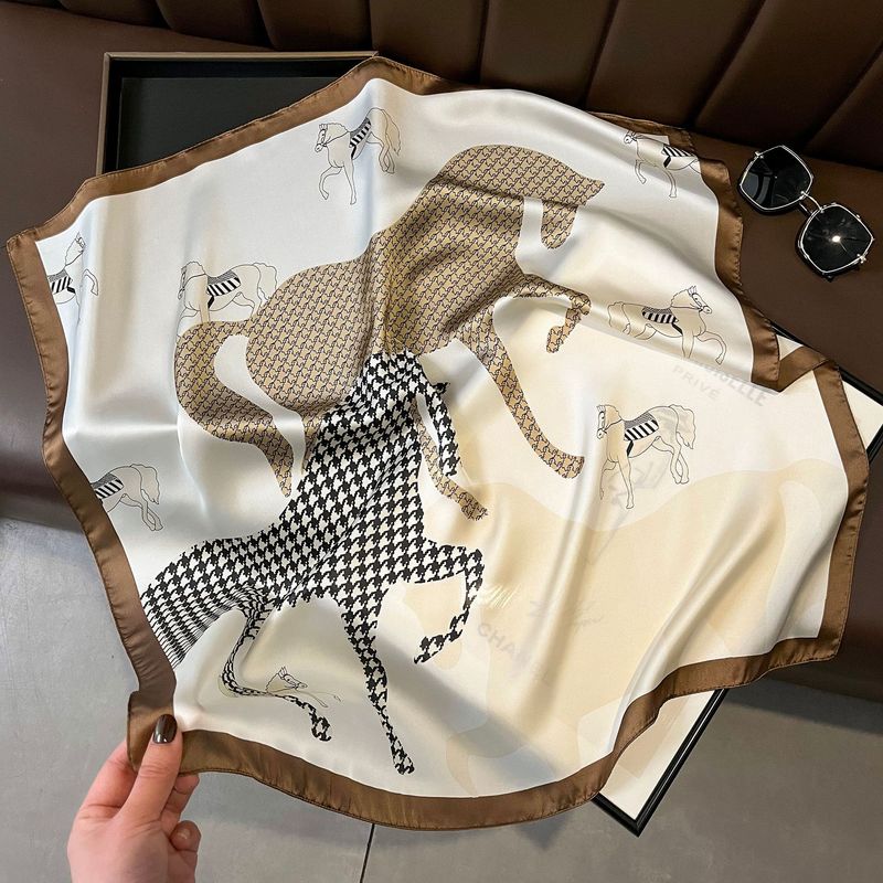 New small square 70cm Korean satin square scarf silk scarf women's decorative small shawl scarf variety wholesale New small square 70cm Korean satin square scarf silk scarf women's decorative small shawl scarf variety wholesale