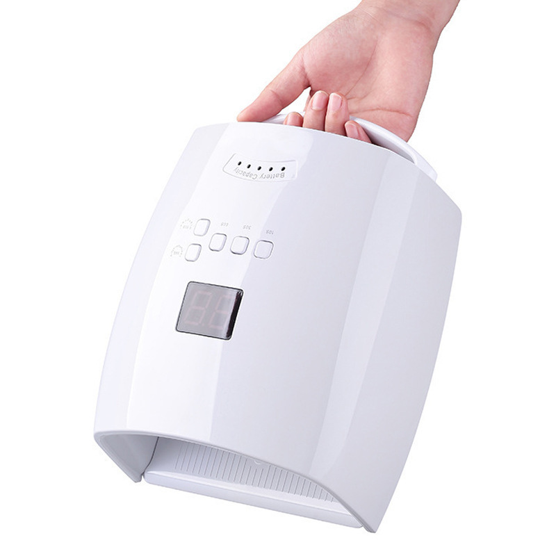 Almacenamiento eléctrico portátil máquina de belleza de uñas lámpara de fototerapia 66W lámpara de belleza de uñas carga inalámbrica LED máquina de fototerapia de belleza de uñas secadora